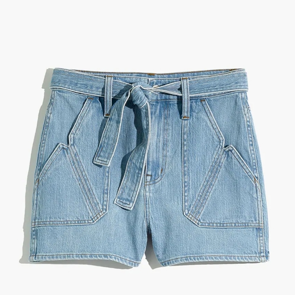 Madewell x WARM denim shorts